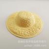 Mini Sombrero de Paja Pequeño Tejido Floral Sombrero de Paja de Imitación Artesanía Decorativa Muñeca Muñeca Juguete Sombrero Accesorios DIY