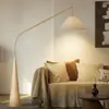 Luminária de Piso Estilo Pesca Sala de Estar Alto Padrão Nórdico Mesinha de Cabeceira Estilo Japonês Tecido para Mesinha de Cabeceira do Quarto