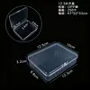 Caja de Almacenamiento de Plástico Cuadrada de Alta Transparencia para Joyería, Cuentas, Accesorios, Equipo de Pesca, Tapones para los Oídos, Caja Cuadrada Pequeña, Venta Directa del Fabricante