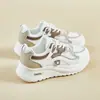 Zapatos Deportivos Transpirables de Malla para Mujer 2026 Nuevos Primavera y Verano Zapatos de Papá Ligeros Suela Suave para Correr Zapatos Blancos para Mujer Q103