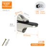 2 piezas de aleación de zinc clip ajustable para vidrio laminado clip de boca de pez clip F clip para partición fija clip de olecranon laminado