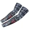Mangas de braço de proteção solar de verão para motocicleta Harley para ciclismo, caminhada ao ar livre, proteção de tatuagem, mangas de braço de seda gelada esportivas de pesca unissex