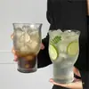 Estilo Ins Popular Taza de Vidrio de Boca Ancha para Jugo Taza Alta Creativa para Café Americano Helado Cerveza Bebidas Venta al por Mayor