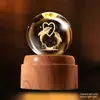 Luz Noturna de Planeta com Bola de Cristal Giratória Enfeites Criativos para Mesa Artesanato Feng Shui Presentes para Professores Novos Produtos Transfronteiriços