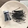 Pacote com 50 Presilhas de Cabelo Pretas em Formato de U para Franja Lateral, Penteados e Fixar Fios Soltos, Atacado