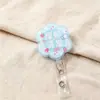 Porta-Crachá Retrátil de Acrílico com Texto, Porta-Crachá de Identificação, Clipe de Crachá Personalizado Fofo, Disponível para Atacado