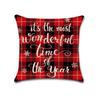 Funda de almohada navideña de lino caliente transfronteriza de Amazon Serie de copos de nieve de renos Amazon hogar sofá