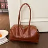 Bolso Tote de Gran Capacidad Transfronterizo para Viajes Diarios de Mujer Nuevo Otoño 2026 Retro Elegante Simple de Mano y Hombro