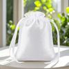 Bolsillo de Satén con Cordón Mascarilla para Ojos Personalizada Anti-Seda Antipolvo Bolsa de Almacenamiento Venta al por Mayor Embalaje de Satén Bolsa de Satén
