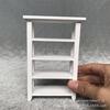 1:12 casa de bonecas casa de bonecas miniatura comida jogar acessórios modelo mobiliário flor rack quatro camadas prateleira universal adereços