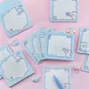 Adorable Oso Blanco Bloc de Notas Antiadherente Superficie de Papel Invasión de Inspiración Plan Manuscrito para Tener Buen Humor Todos los Días