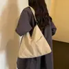 Bolso tote grande de estilo coreano para mujer, ligero, modelo nuevo 2026, bolso de tela simple y casual, para hombro y cruzado