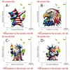 Colgante de Acrílico 2D para Coche con Diseño Nuevo Transfronterizo Día de la Independencia Americana Llavero de Gato Conejo Águila de Dibujos Animados Decoración Interior de Coche