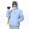 Jaqueta Camuflada Três em Um Feminina Conjunto de Duas Peças com Lã Removível Masculina Roupas de Montanhismo Corta-Vento Impermeável para Exterior Jaqueta de Trabalho