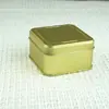 Caja Personalizada de Hojalata Cuadrada 77*77*42mm Grado Alimenticio Té Dulces Regalo Caja de Hojalata Retro Empaque