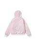Abrigo Grueso con Capucha Estilo Retro Americano con Cuello de Piel para Mujer, Nuevo Modelo de Invierno con Bordado de Muñeco de Nieve de Dibujos Animados y Relleno de Algodón