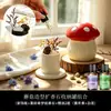 Difusor de Aromaterapia con Forma de Hongo Almacenamiento de Piedras para Aromaterapia Adorno Piedra de Aromaterapia de Cristal Hogar Interior Fragancia sin Llama Piedra de Cristal