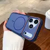 Diseño de Ventana Grande Adecuado para iPhone 17 Pro Max Funda Magnética para Teléfono, Apple 16 Tacto de Piel Mate 15 Cubierta Protectora de Doble Color