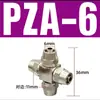 Conector Neumático de Giro Rápido de Inserción Rápida de 4 Vías Reductor en Cruz Pzag-4/6/8/10/12/14/16Mm
