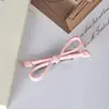 Grampo de Cabelo com Laço de Bolinhas Clip Lateral Estilo Doce Clip para Franja de Menina Clip Reto Clip Bico de Pato Presilha Acessório de Cabelo