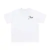 Marca de Nicho de Moda Rhude Verano Nueva Bandera de Corona Streetwear Retro Holgada Camiseta de Cuello Redondo de Manga Corta para Hombres y Mujeres