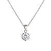 Micro Joyería Chapado en Platino AAA Zirconia Collar Estilo Coreano Simple Colgante Versátil para Mujer Venta al por Mayor de Fábrica Colgante