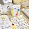 Caja de almacenamiento de notas adhesivas extraíbles de alto valor para estudiantes de primaria, papel de notas erróneas de oficina, marcadores de índice