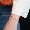 Pulseira de Prata Esterlina S925 com Gelo Triturado e Corda Vermelha, Moeda de Cobre, Contas de Prata, Pulseira de Corda Vermelha, Design para Casal e Melhor Amigo, Alto Padrão