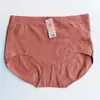 Flor pré-corte 3001 Khmer plus size calcinhas femininas para mães de meia-idade e idosas, lisas, cor sólida, cintura média e roupa íntima para gordas