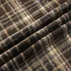 Tecido tingido em fio, tecido jacquard xadrez estilo britânico, saia plissada uniforme, vestido, tecido para camisa, em estoque do fabricante