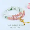 Pulsera de Jade Natural Guan Yu Jade Verde de Tianshan Círculo Único para Mujer Venta al por Mayor de Fábrica Transmisión en Vivo Dropshipping S3050503