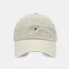 Gorra de Béisbol Sencilla Bordada con Letras Estilo Coreano, Fresca y Elegante, para Circunferencia de Cabeza Grande, Uso Diario Casual, Alta Calidad, Efecto Adelgazante del Rostro, Gorra con Visera