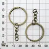 1 Pieza 25/30mm Llavero con Cadena Multicolor Opcional Llavero de Hierro Llavero DIY Accesorios Básicos para Joyería