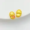 Método antiguo Jin bendición auspiciosa cuentas espaciadoras de serpiente pequeña Serpiente del zodíaco cuentas sueltas Pulsera DIY hecha a mano Collar Material de joyería Accesorios