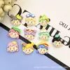 Accesorios de Resina de Oso Fresa de Dibujos Animados Brillantes Serie de Hebillas para Zapatos Accesorios para el Cabello Parche de Gel de Crema Pinza para el Cabello