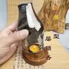 Quemador de Incienso de Vidrio para Virutas de Árbol de Sándalo y Velas, Polvo de Incienso de Aceite Esencial de Árbol de Sándalo, Dispositivo Quemador de Incienso a Prueba de Fuego