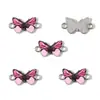 Acessórios de Joias Populares DIY Borboleta Estampada Pingente Duplo Acessórios Componentes de Joias Fecho de Elo para Pulseira W566