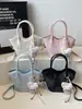 2026 Nuevo Bolso Cubo Simple de Comercio Exterior para Mujer, Bolso de Mano de Moda para Verano, Bolso Cruzado de Moda de Nicho para Viajes Diarios