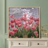 Pintura a óleo digital DIY série de flores tulipa 20x 20 30x 30 barraca mercado noturno grafite pintura decorativa atacado