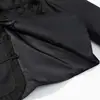 Para Moda Femenina Europea y Americana Transfronteriza Aliexpress Venta Caliente Moda de Otoño Chaqueta Corta Versátil con Cuello Alto Decorada con Botones