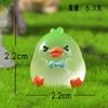 Paisaje en Miniatura Creativo Lindo Patito Luminiscente Figuras Decoraciones DIY Accesorios de Bolsa Sorpresa Mini Adornos de Escritorio