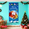 2026 Nuevas Decoraciones Navideñas Banderines de Tela Colgantes Tienda Fiesta Evento Tela de Fondo para Ventana Diseño de Escena
