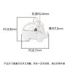 Nuevo Colgante de Elefante Tridimensional de Plata de Ley 925 Bañado Finamente en Plata Lisa Encanto de Elefante Pequeño Pulsera de Cristal DIY Accesorios de Plata
