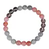 Collar de cristal rosa brillante con cuentas 108 piedras MALA hecho a mano collar de yoga