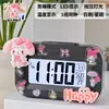 Melody Mini Luminoso Digital Pequeño Despertador Temporizador Estudiante Mesita de Noche Portátil Reloj Escritorio Inteligente Hora Digital