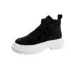 Botas Martin para Homens 2026 Novo Modelo Couro Preto Cano Alto Estilo Britânico Botas de Couro para Motociclista Botas de Trabalho Transfronteiriças Aumentadoras de Altura