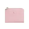 Nova carteira feminina estilo coreano, design simples e curto com botão de pressão e zíper, múltiplos compartimentos para cartões e bolso para moedas, disponível para atacado
