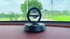 Aromaterapia rotatoria de suspensión de doble anillo solar, perfume para coche tipo asiento, larga duración, fragancia ligera, adornos de decoración interior de coche