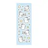 Corea del Sur Explosiones Pegatinas de Perro Blanco Ins Coreano Lindo Dibujo Animado Animal Pegatinas Creativas Tarjeta Goo Cuenta Manual Pegatinas Diy