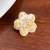 Estilo Coreano Nuevo Acetato Ladrillo Pequeño Flor Pequeña Pinza Linda Simple Pasador Pinza para Flequillo Pinza Tiburón Gama Alta